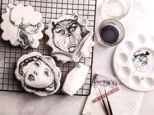 The Grinch Watercolor Cookie Class